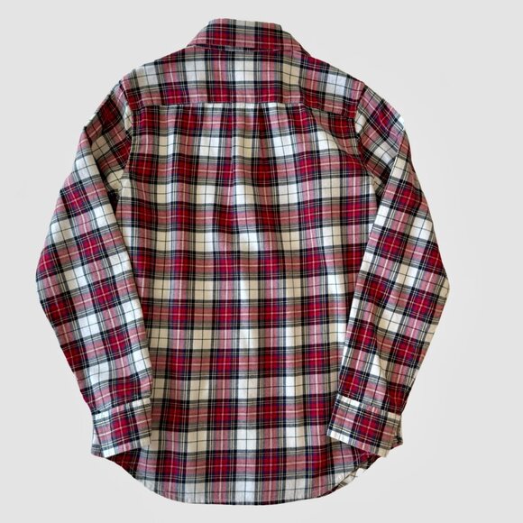 Boys Janie & Jack Tartan Flannel Shirt, Size 7 - Picture 4 of 7